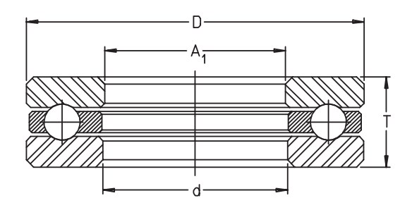 Упорный шариковый подшипник 51100