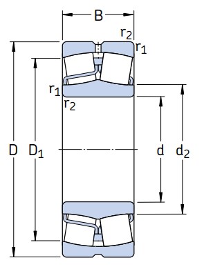 Сферический роликовый подшипник 22324 CC/W33