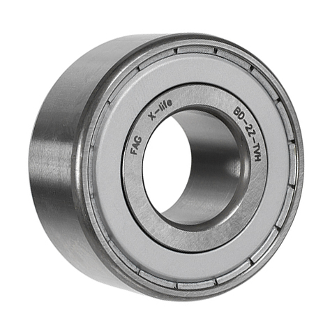 Двухрядный шариковый подшипник 3206 BD XL 2Z TVH
