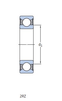 Высокотемпературный подшипник 6207- 2RZTN9/HC5C3WT