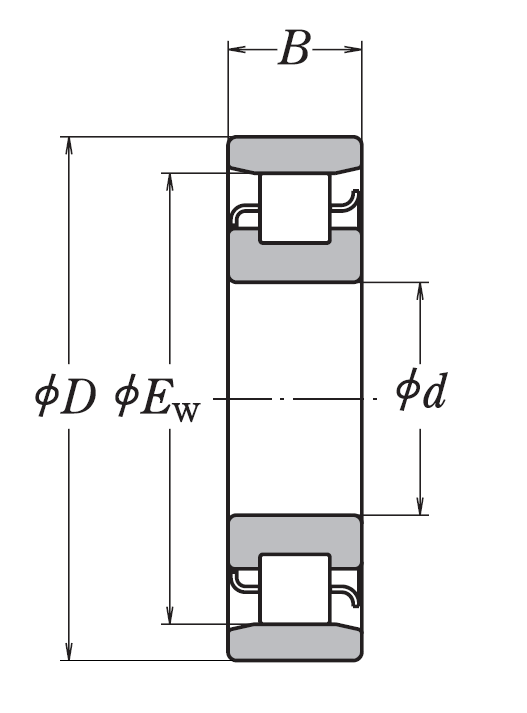Роликовый цилиндрический подшипник N 226 W