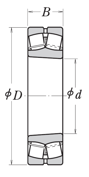 Сферический роликовый подшипник 22211 EAKE4 C3