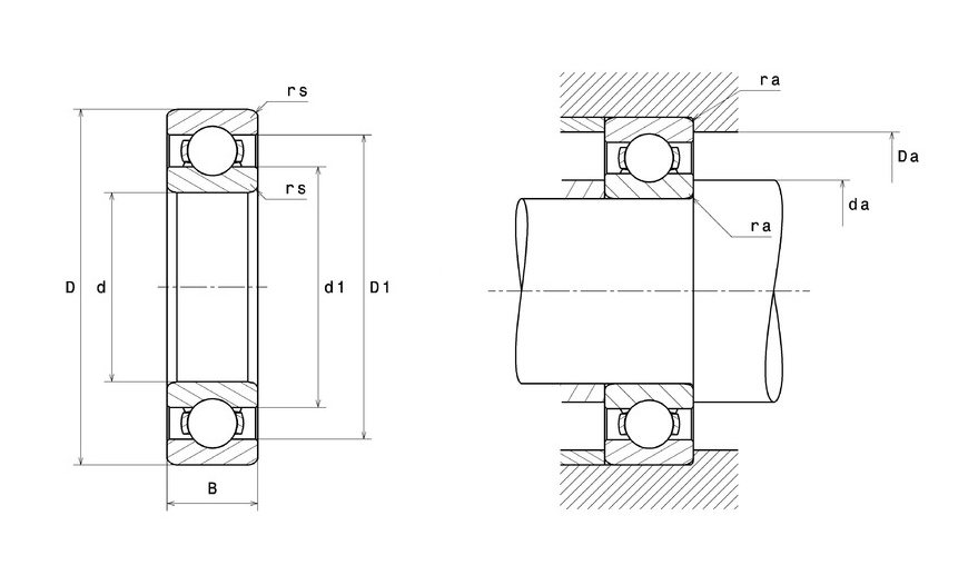 Высокотемпературный подшипник 6210 F604