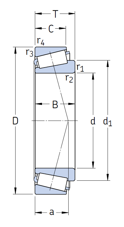 Конический роликовый подшипник 30309 J2/Q