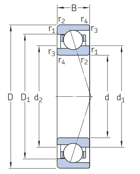 Сверхточный подшипник 71908 CDGA/P4A