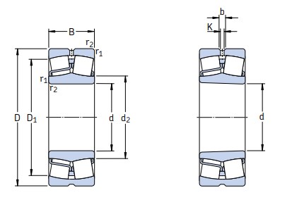 Сферический роликовый подшипник 22217 E/C3