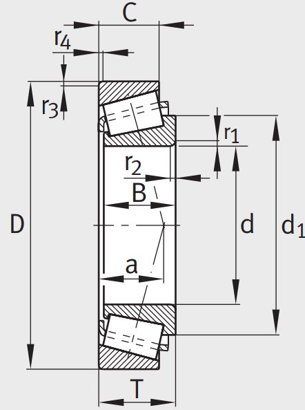 Ступичный подшипник KLM 503349A/LM503310