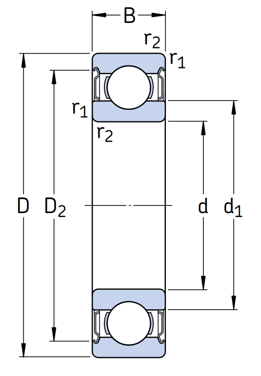 Высокотемпературный подшипник 6201 2Z/C3 LHT23