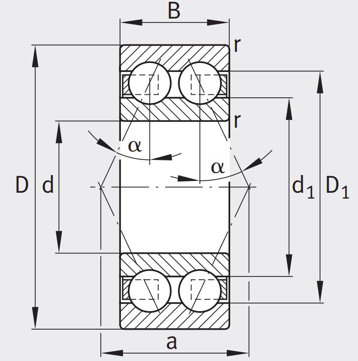 Подшипник чертеж dwg