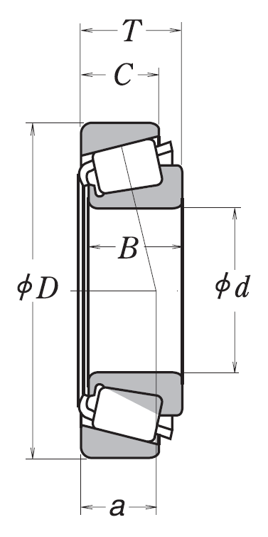 Конический роликовый подшипник HR 30309 J