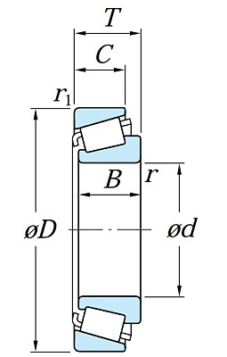 Ступичный подшипник HI-CAP LM 29748/LM29710