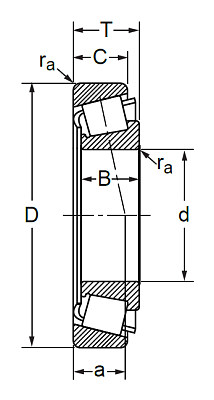 Конический роликовый подшипник 32020 X-9X026