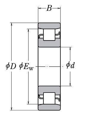 Роликовый цилиндрический подшипник N 226 W