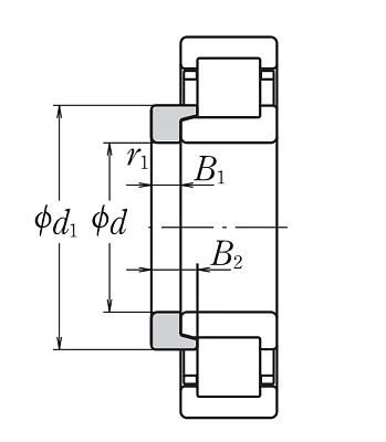 Роликовый цилиндрический подшипник NJ 2213 W