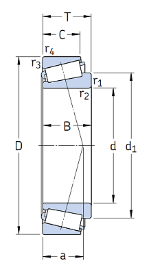 Конический роликовый подшипник 33010/Q