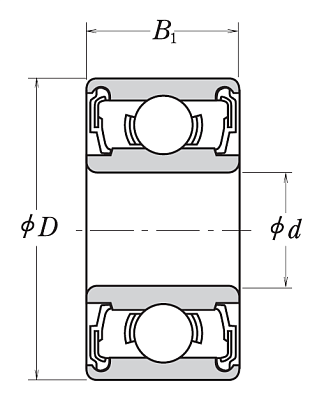 Миниатюрный подшипник 628 DDMC3E