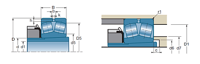 Сферический роликовый подшипник 21310 VK C3
