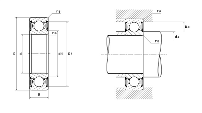 Высокотемпературный подшипник 6210 FT150