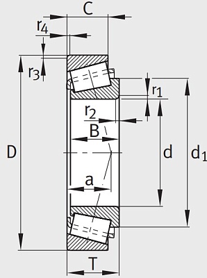 Ступичный подшипник KLM 12749/LM12710