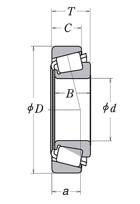 Ступичный подшипник LM 29749R/LM29711R