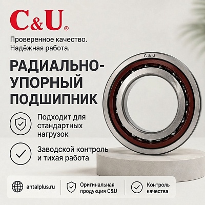 Радиально-упорный подшипник 7307 (ACP5)