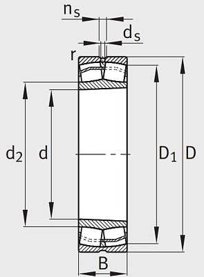 Сферический роликовый подшипник 22218 E1 XL K C3