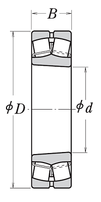 Сферический роликовый подшипник 22217 EAKE4