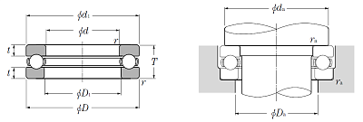 Упорный шариковый подшипник 51306 (8306)
