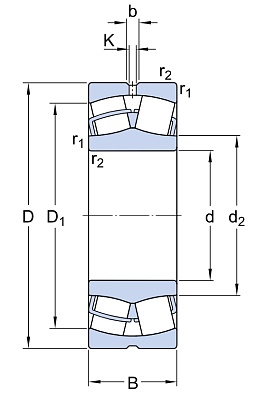 Сферический роликовый подшипник&nbsp;&nbsp;23222 CC/W33