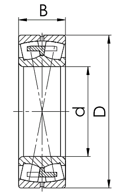 Сферический роликовый подшипник 22211 KEJW33