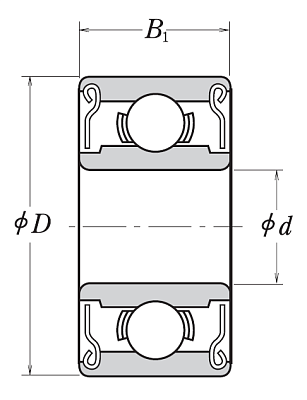 Миниатюрный подшипник 628 ZZ MC3E