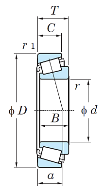 Конический роликовый подшипник HI-CAP 33205 JR