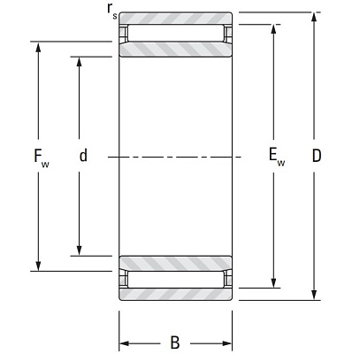 Игольчатый подшипник NAO 12x24x13